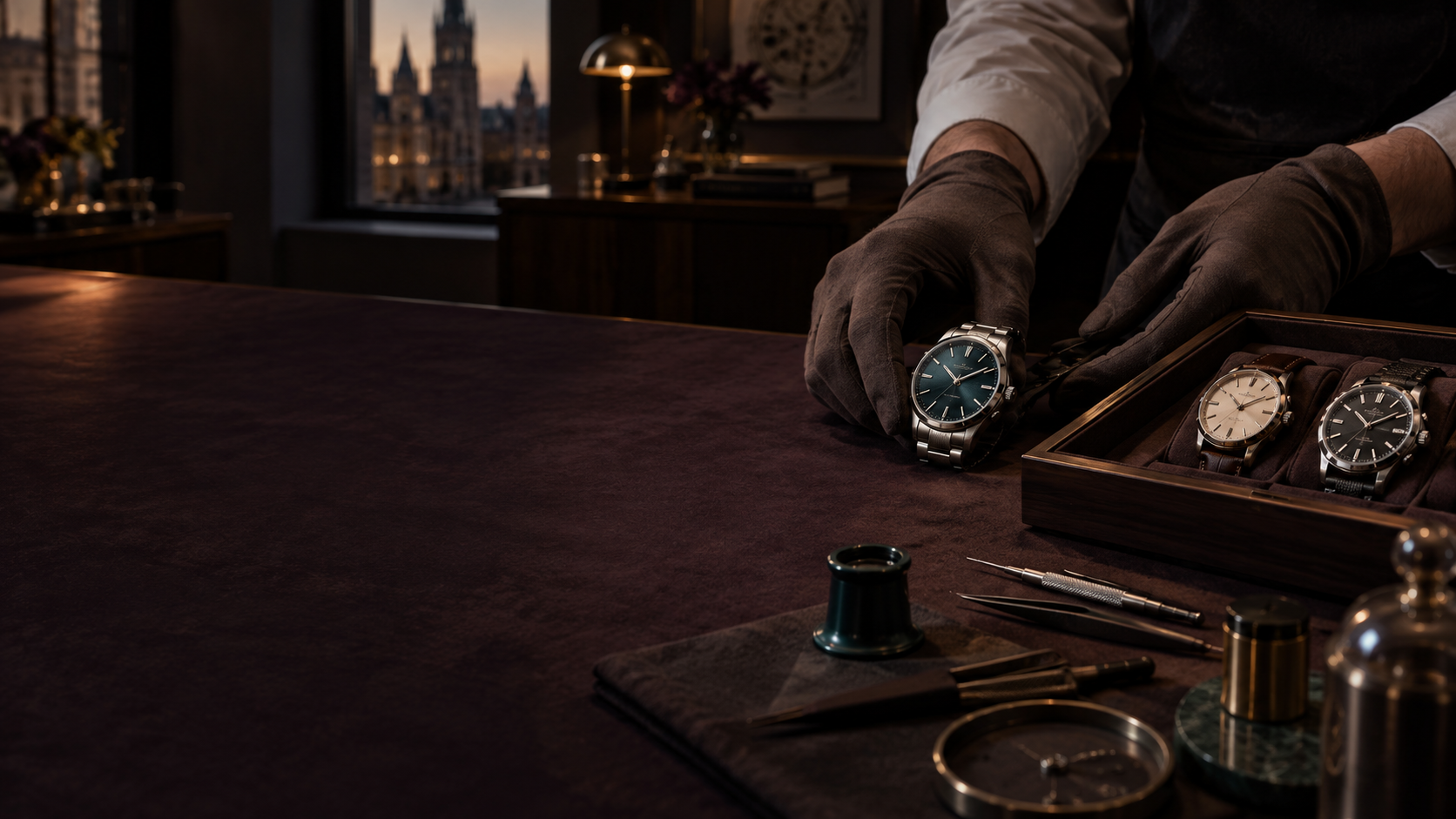 Sélection de montres dans l’atelier AUREVAL